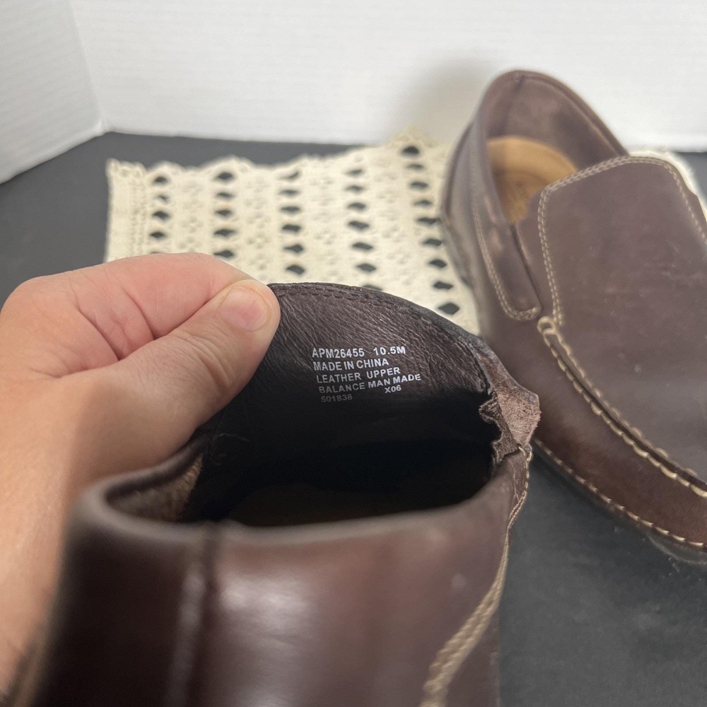 Rockport Leather Loafers Men 10.5 Slip On Casual Rravel Workwear Comfort Shoes - Picture 5 of 5